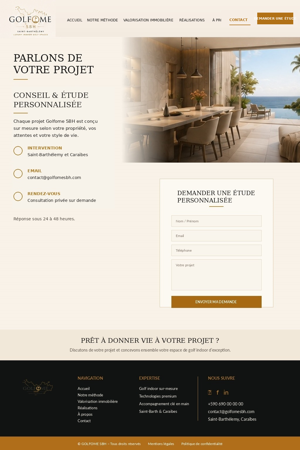 Contact Golfome SBH